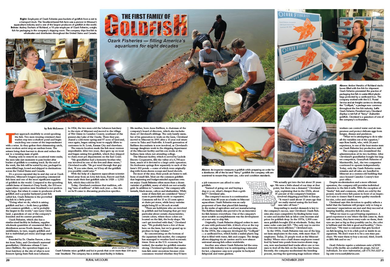 Rural Missouri 2009 article